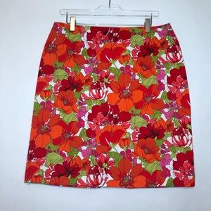 Vintage Plus Size Floral Skirt